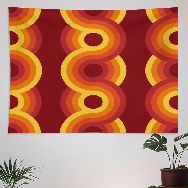 Retro 60s/70s Style Tapestry