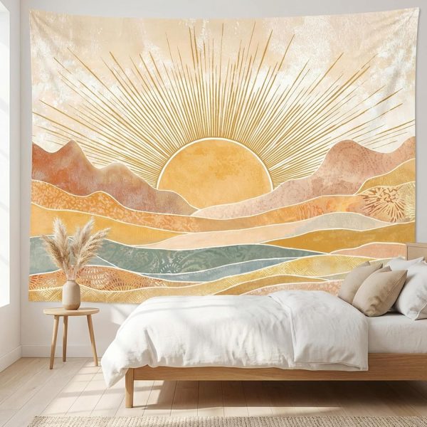 Sun and Mountains Tapestry